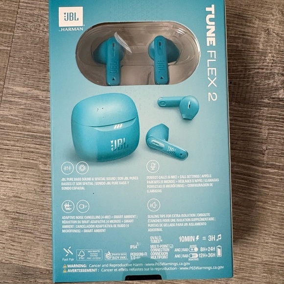 JBL Tune Flex 2 Earbuds - blue - Picture 5 of 5
